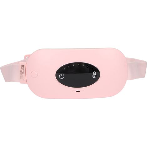 Ceinture lombaire électrique portable à chauffage rapide et vibrations pour femmes (rose) (1/5)