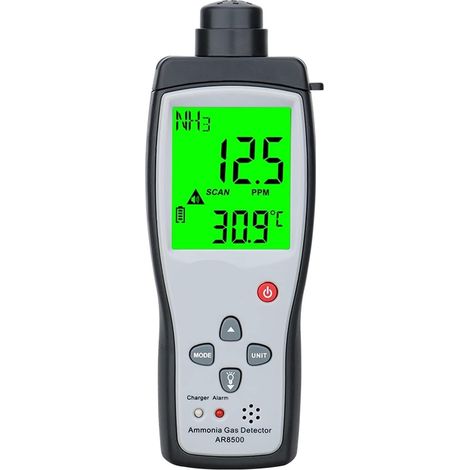Détecteur de gaz portatif Détecteur de gaz d'ammoniac NH3 Testeur d'analyseur de gaz Monitor DE LA Qualite DE L'AIR HORIEND 0-10 0ppm Alarme de lumière sonore Ar8500 (1/5)