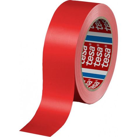 Tesa 60404 nastro adesivo in PVC rosso 12 mm x 66 m (1/2)