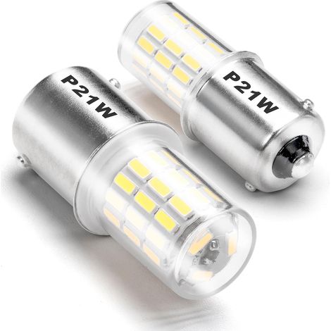 1156 BA15S P21W LED Reverse Light Bulbs White 6500K, 250LM,Pack of 2 (1/5)