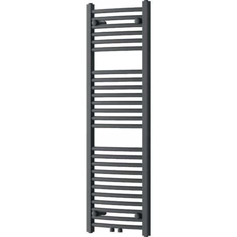 Radiador secatoallas eléctrico 442W 120x40x4,4cm, Negro (1/4)