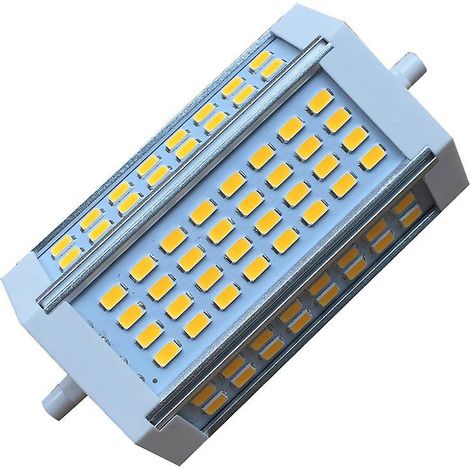 Ampoule LED R7S 118 mm 30 W dimmable, 3000 lm, blanc froid 6000 K, équivalent à une ampoule halogène crayon 200 W (culot J118), angle d'éclairage de 200°, LED R7S 118 mm dimmable (1/3)