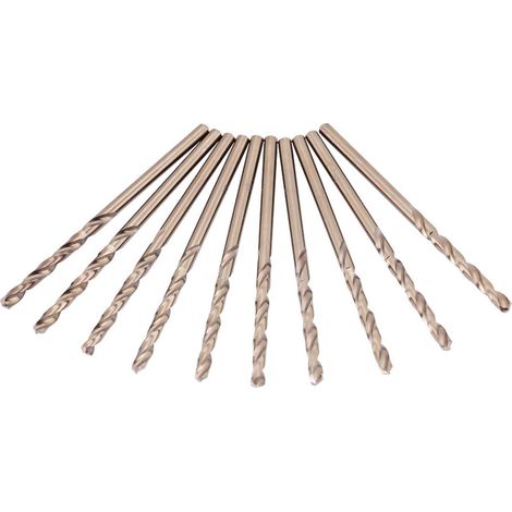 Forets au Cobalt M35 HSS-CO Ensemble de Forets en Acier Trempé 1,0-5,0 Mm Foret Hélicoïdal pour Percer sur un Angle de Plaque D'acier en Tôle D'acier(1mm) (1/5)