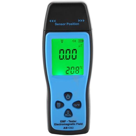 Détecteur EMF, radiomètre électromagnétique numérique, LCD numérique de haute précision Testeur EMF Détecteur de rayonnement de champ électromagnétique Compteur de dosage A (1/5)
