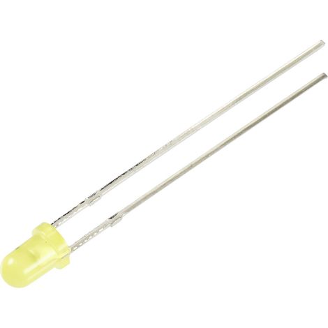 TRU COMPONENTS LED bedrahtet Gelb Rund 3 mm 330 mcd 30 ° 12 mA 5 V (1/3)