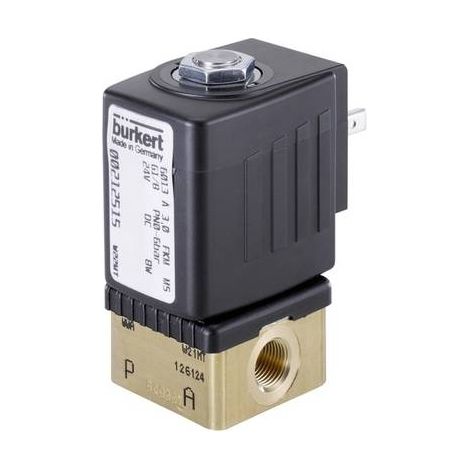Burkert Válvula de mando directo 125304 negra 230 V/CA
