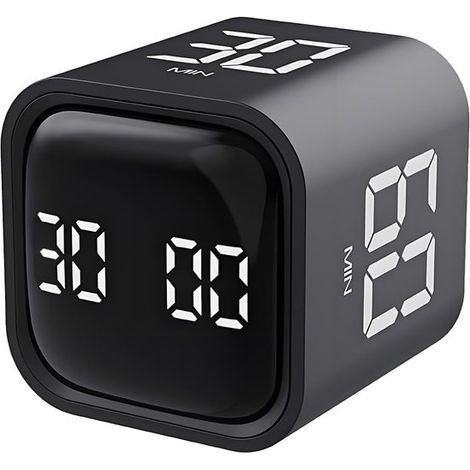 Pomodoro-Timer-Würfel Produktivitätstimer mit Countdown 5 10 30 60 Min Einstellbare Ton und Vibrationsalarme Intelligente Stoppuhr Geeignet für (1/5)