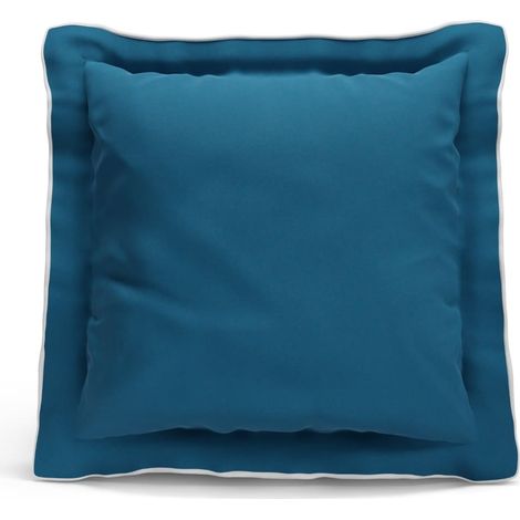 Nalui Funda de Cojín Azul 50x50cm 100% Algodón 180 Hilos, Suave, Fresca, Transpirable, Lavable a 30ºC (1/5)