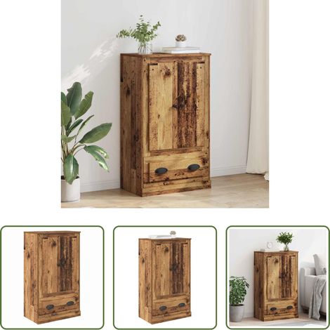 Armoire bois - Haut Armoire Bois Ancien 60 x 35,5 x 103,5 cm Bois d'ingénierie (1/5)