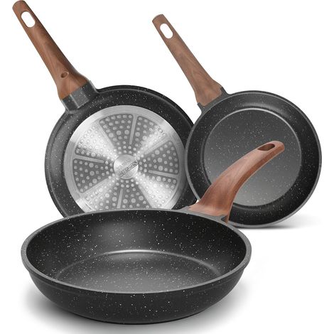 Set padelle BZDD-RLSG. 3 pezzi. 20/24/28 cm. grigio (1/5)