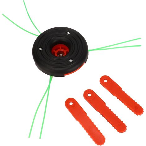 3-Klingen-Schneidkopf aus Kunststoff für Freischneider, vibrationsarm, M10x1,25 Innengewinde, ideal zum Jäten. (1/5)