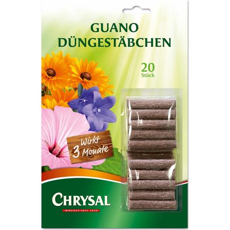 Chrysal Guano Düngestäbchen - 20 Stück