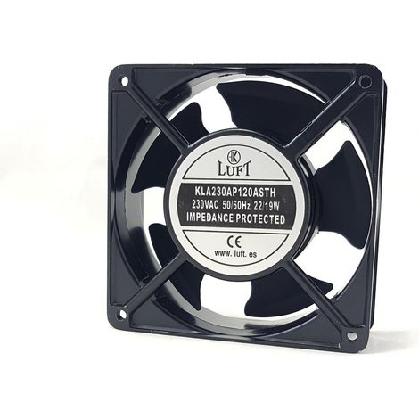 Ventilateur 230vac Dimensions 120x120x38mm 2 terminaux 22w Friction Luft Kla230ap120asth (1/2)