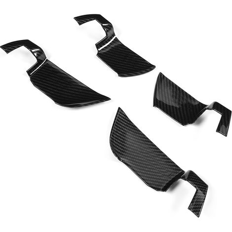 Poignée de porte intérieure garniture cadre carbone style pour Honda Accord 10e génération 2018-2020, moulure en fibre de carbone, accessoire décoratif, kit de 4 pièces, noir. (1/4)