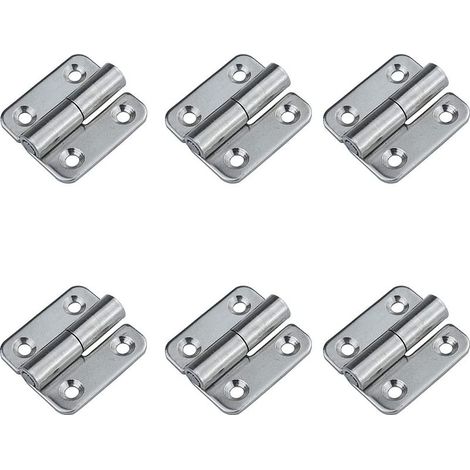 (Droite)6 charnières amovibles 1,5' petits joints coulissants charnières de porte amovibles en acier inoxydable 304 gaucher (1/5)