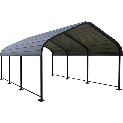 Pensilina in metallo "Phoenix" - 13,5 m² - Grigio