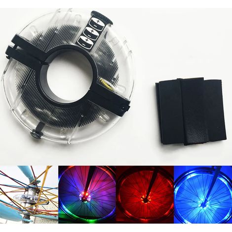 Luci di segnalazione a LED Magic per raggi anteriori e posteriori di biciclette - Multicolore (1/5)
