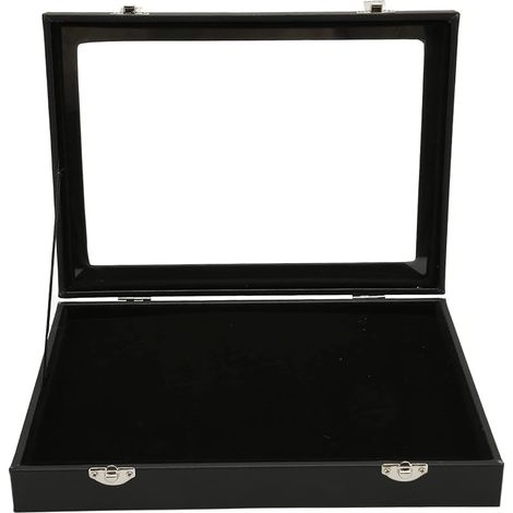 Vitrine à épingles Anti-poussière, Cadre De Boîte D'ombre avec Vitrine à Bijoux à Fermoir en Métal pour Collection D'insignes à épingles à Bijoux en émail(M) (1/5)