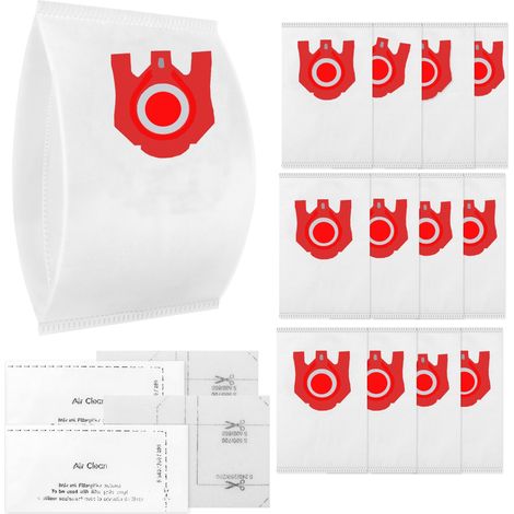 Lot de 15 sacs d'aspirateur + 4 filtres HEPA pour Miele FJM S2 S3 S4 S5 S6 S7 Compact C1 C2 Complete C1