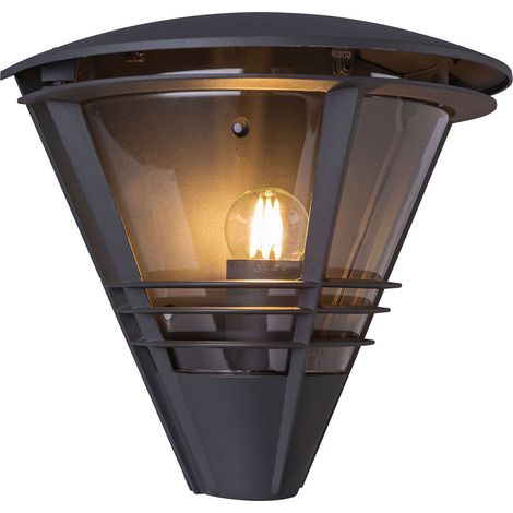 Globo - wandleuchte - Salla - anthrazit - aluminium - E27 -