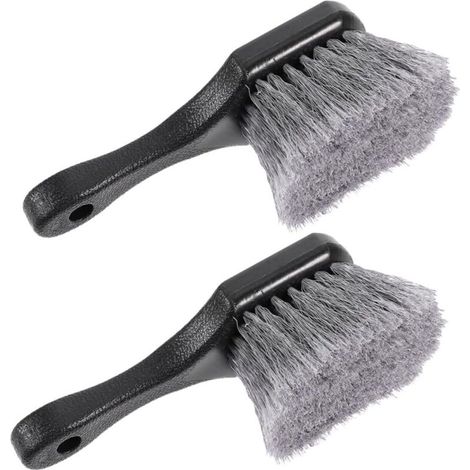 Hub Brush 2 Pieces Auto Detailing Supplies Auto Wheel Brush Tire Car Cleaning Tool Tire Cleaning Tool Tire Care Products (1/5)