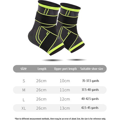 Cheville Brace Ajustable Compression Support avec Fermeture Velcro - Attelle Cheville pour Homme Femme Sport Fitness (1/5)