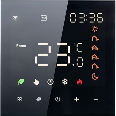 Thermostat Wi-FI Intelligent Tuya, Commande vocale, Chauffage électrique 16A, écran LCD numérique programmable, contrôleur de température à écran Tactile, Compatible avec (1/5)