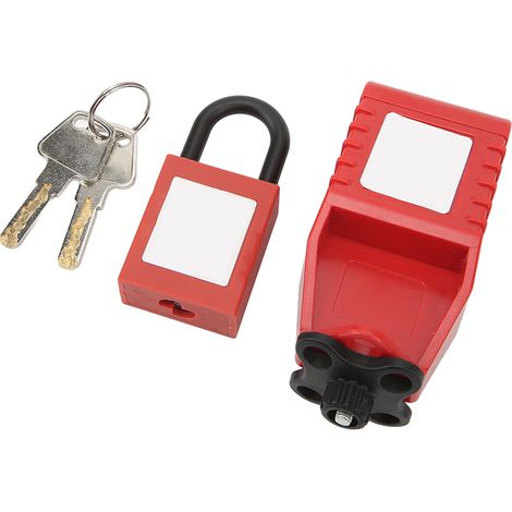 Cadenas en nylon de 25 mm pour disjoncteur - Dispositif de verrouillage et de consignation - Protection contre les chocs électriques (1/5)