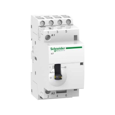 Contactor eléctrico Schneider Electric iCT blanco 25A 3NO