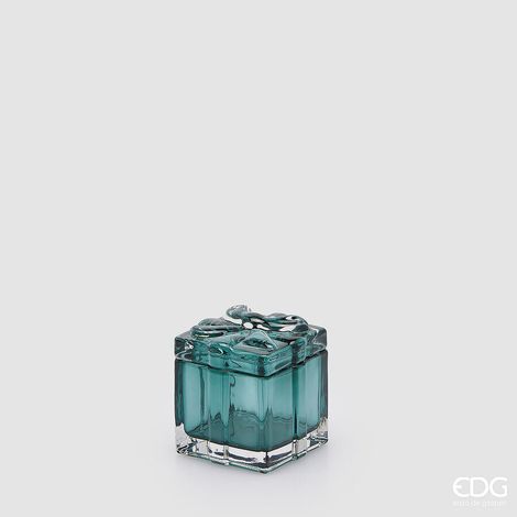 EDG Enzo De Gasperi Contenitore Decorativo Pacco Regalo Green Mix H5 Ø6 cm – Decorazione di Natale (1/4)