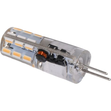 G4 24LED Glühbirne 2W 200LM Bi-Pin-Leuchte Nicht dimmbar für Kronleuchter AC DC 12V (Warmweiß 2700K-3100K) (1/5)