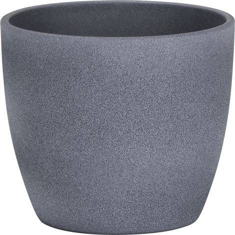Scheurich Übertopf Serie 920 Ø 16 x 14 cm dark stone Blumentöpfe & Übertöpfe