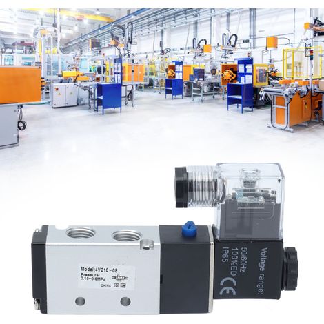 Standardmäßiges pneumatisches/elektrisches Magnetventil 4V210-08, 5-Wege, 2-Positionen, 110 V Wechselstrom (1/5)