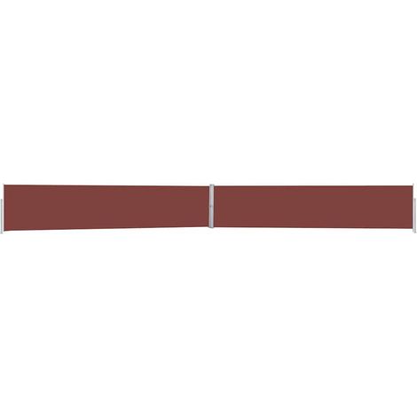 vidaXL Tenda Laterale Retrattile per Patio 170x1200 cm Marrone