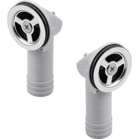 Set di 2 tubi di troppo pieno per lavello, testa di troppo pieno per lavello, accessori per cucina e bagno, mobili da cucina, lavello di design, foro per lavello, coperchio di scarico, inserto portaog