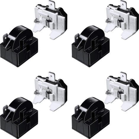 Relais de démarrage PTC QP2-4.7 (4 broches) pour réfrigérateur et protection contre les surcharges 6750C-0005P. (1/5)