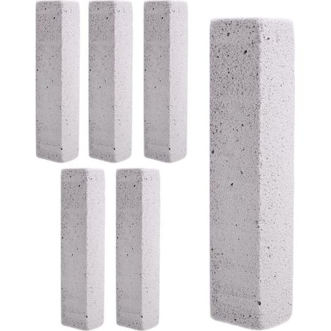 Set di 6 spazzole in pietra pomice per la pulizia dei WC, rimozione di calcare, ruggine e aloni d'acqua (1/4)
