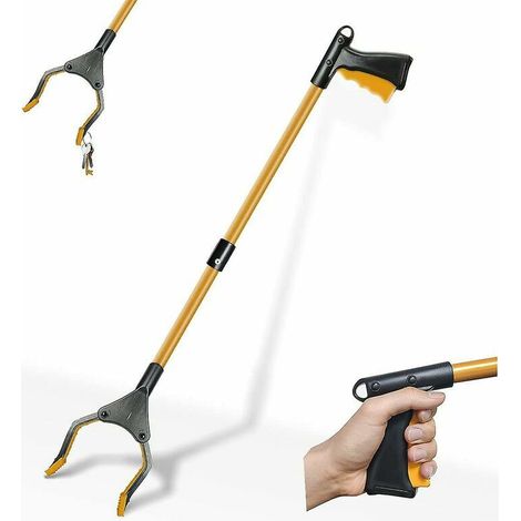 Green Mobility-Outils de Ramassage en Aluminium,81cm Pince de Prehension Pliable,Pince Telescopique en Caoutchouc Long,pour Déchets de Jardin, Ramassage des Déchets (1/5)
