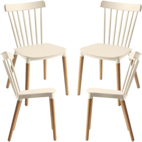 Packs Sillas Comedor - Pack 4 Sillas Leka - Beige (1/5)