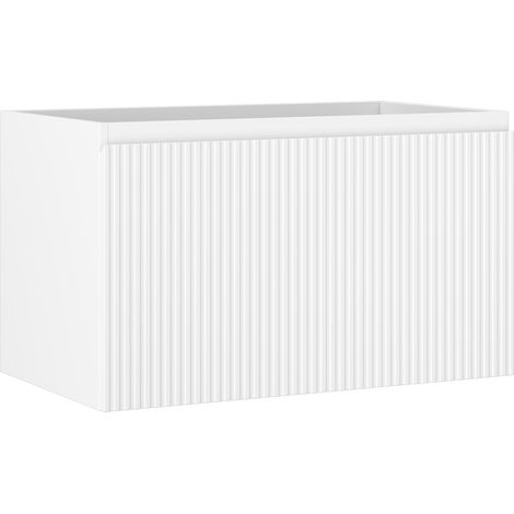 Mexen Rivel Badezimmerschrank 80 cm, 1 Schublade, gerillt, weiß matt - 91A20-08047-1-BF01 (1/5)