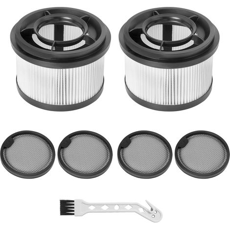 Filtro HEPA para aspiradoras Xiaomi G10 Plus / G10 / G9 Plus / G9, Dreame Z10 Station / T10 / T20 / T30 / R10 / R10 Pro / R20 / R20 Pro, 2 filtros HEPA, 4 prefiltros, 1 cepillo frontal (1/5)