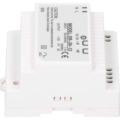 BERM@ (Authorized) DIN Rail Switching Power Supply 30W 12V DR-30-12 Single Input Voltage 100-240VAC (1/5)