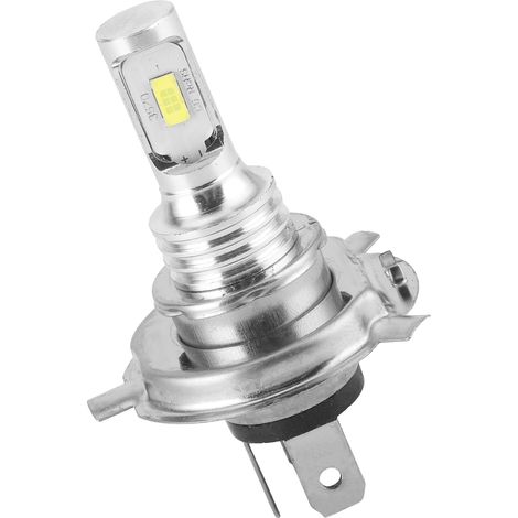 Ampoule LED H4 80W 12V 24V pour phare et antibrouillard moto auto, culot H4, blanc 3000K (1/5)