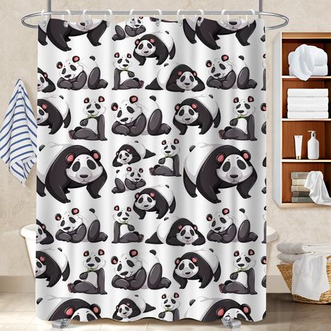 Rideau de bain en polyester 180x180 séchage rapide rideau imperméable pour un moment de détente absolue (1/5)
