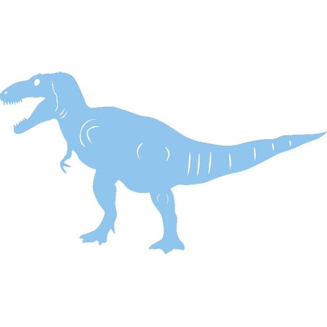 Ciondolo a forma di dinosauro blu con motivo traforato