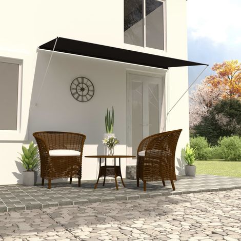 Auvent rétractable,Marquise d'entrée Anti-UV,Auvent facile à assembler 300x150 cm Anthracite -FR56641 (1/5)