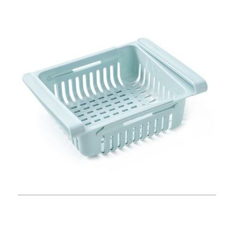 Tiroir de réfrigérateur, support de rangement réglable organisateur de compartiment de réfrigérateur, organisateur de tiroir de réfrigérateur rétractable boîte de rangement pour réfrigérateur (1/5)