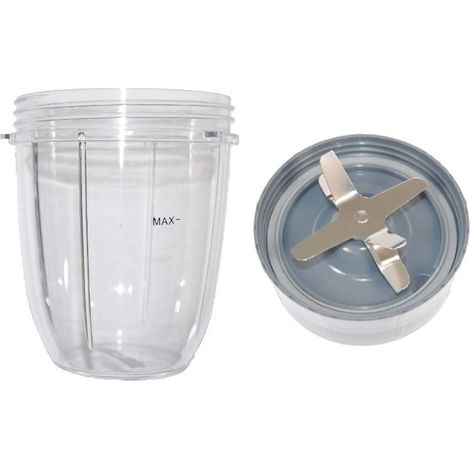 NutriBullet 600W 900W Series Grinder Blender Juicer Compatible Extractor Type 6 Blade Base with Large 32oz 1000ml Cup Mug