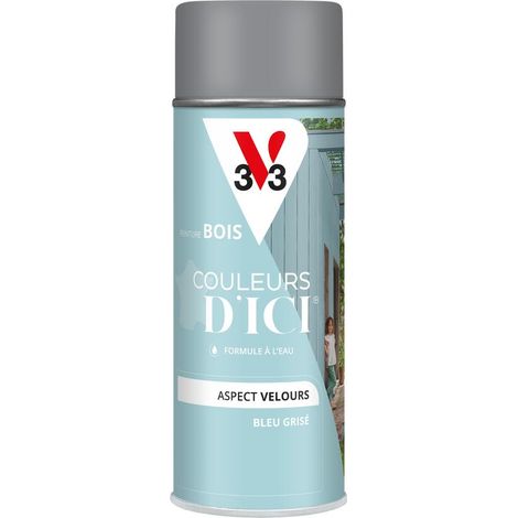Peinture bois extérieur Couleurs d'Ici® V33 Bleu grisé Velours 400 ml (1/5)