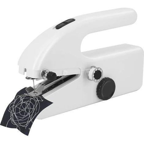 Tragbare Mini-Nähmaschine, elektrische Handnähmaschine, einfach zu bedienen, geeignet für Anfänger und Heimwerkerprojekte. (1/5)